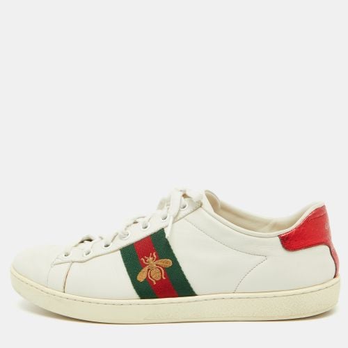 Leather Bee Embroidered Ace Sneakers Size 40 - Gucci - Modalova