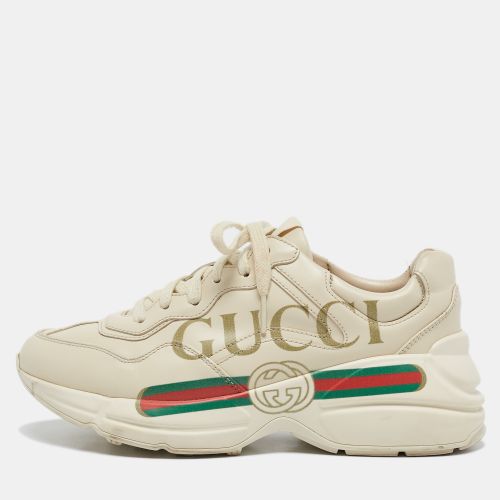 Leather Rhyton Lace Up Sneakers Size 37.5 - Gucci - Modalova