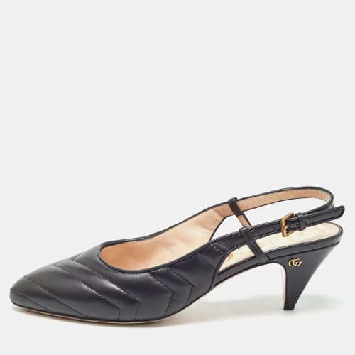 Matelasse Leather Slingback Pumps Size 37.5 - Gucci - Modalova