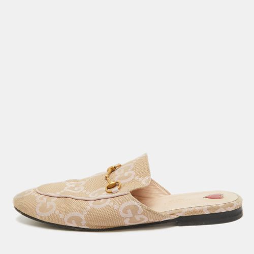 GG Canvas Princetown Horsebit Flat Mules Size 40 - Gucci - Modalova