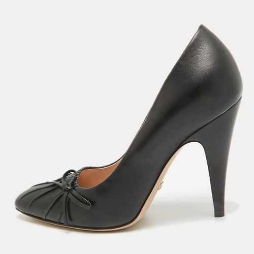 Leather Bow Detail Pumps 35 - Gucci - Modalova