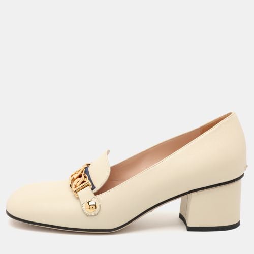 Leather Mary Jane Sylvie Pumps Size 38 - Gucci - Modalova