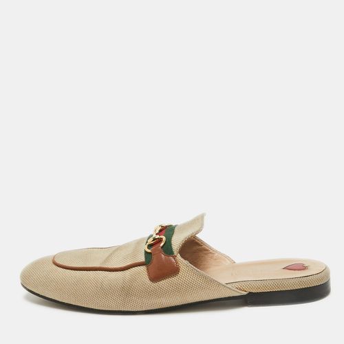 Canvas Web Princetown Mules Size 40 - Gucci - Modalova