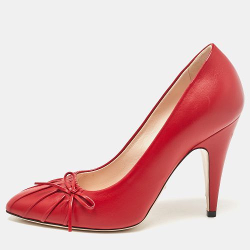 Leather Pointed Toe Pumps Size 37.5 - Gucci - Modalova