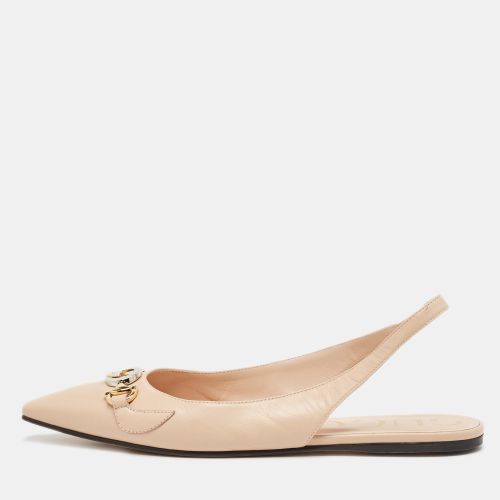 Leather Zumi Slingback Flats Size 38.5 - Gucci - Modalova