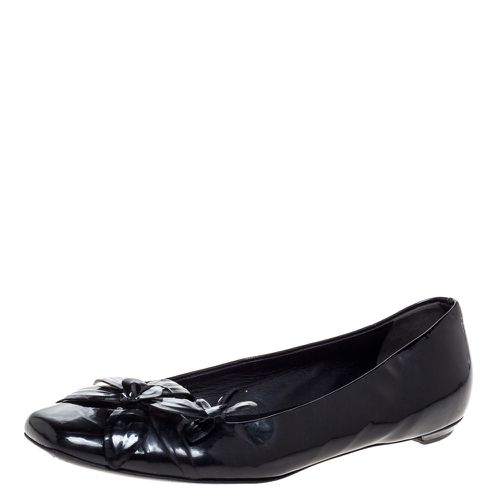 Patent Leather Flower Embellished Ballet Flats Size 37 - Gucci - Modalova