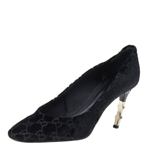 GG Velvet Bamboo Pumps Size 39 - Gucci - Modalova