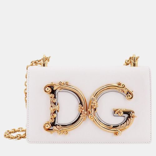 Leather DG Girls Shoulder Bag - Dolce & Gabbana - Modalova