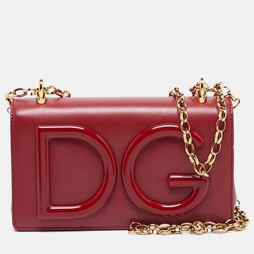 Leather Mini DG Girl Wallet On Chain - Dolce & Gabbana - Modalova