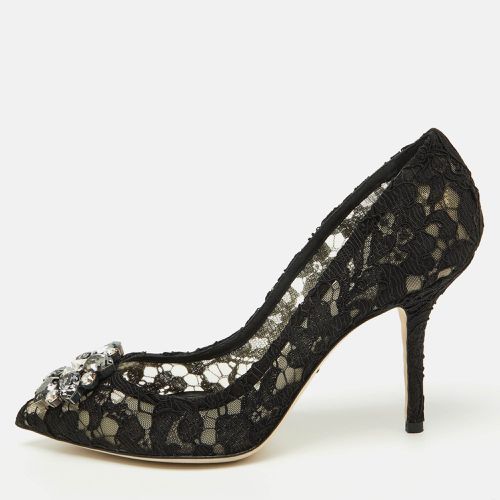 Lace Bellucci Pointed Toe Pumps Size 38.5 - Dolce & Gabbana - Modalova