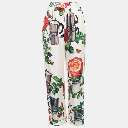 Printed Silk Satin Pants S - Dolce & Gabbana - Modalova