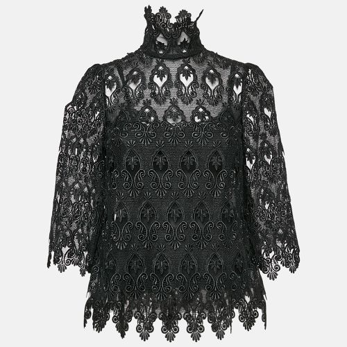 Lace Bell Sleeve Top XS - Dolce & Gabbana - Modalova