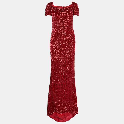 Sequin Asymmetric Gown S - Dolce & Gabbana - Modalova