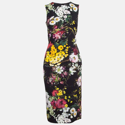 Floral Print Silk Sheath Dress S - Dolce & Gabbana - Modalova