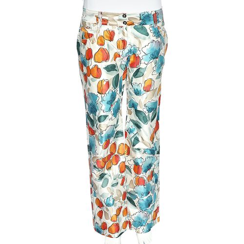 Watercolor Painted Silk Trousers M - Dolce & Gabbana - Modalova