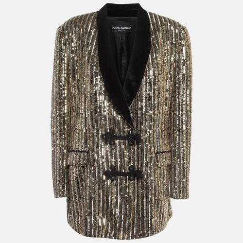 Sequin Toggle Up Blazer M - Dolce & Gabbana - Modalova