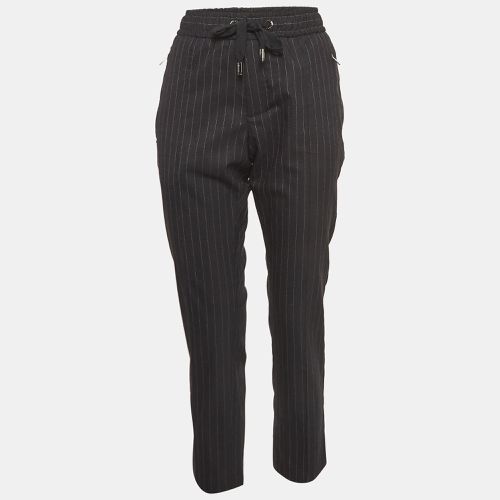 Dark Pink Stripe Wool Blend Trousers M - Dolce & Gabbana - Modalova