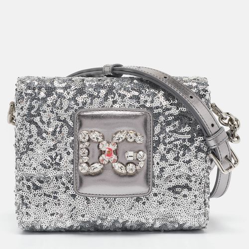 Sequins and Leather DG Millennials Crossbody Bag - Dolce & Gabbana - Modalova