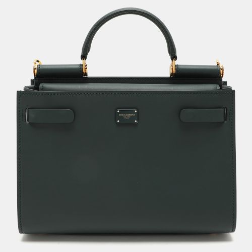 Leather Sicily 62 Satchel - Dolce & Gabbana - Modalova