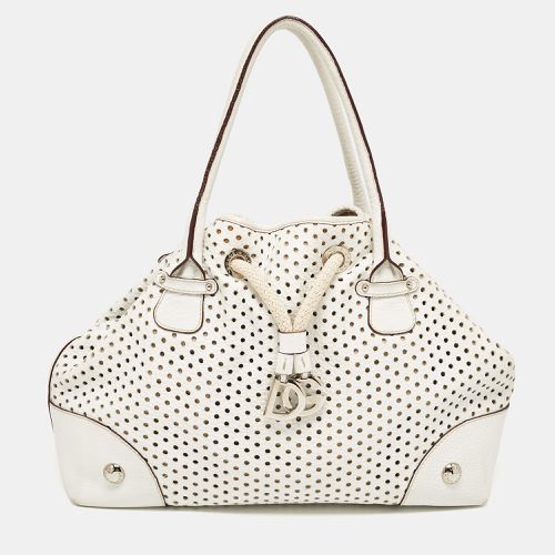 Perforated Leather Drawstring Shoulder Bag - Dolce & Gabbana - Modalova