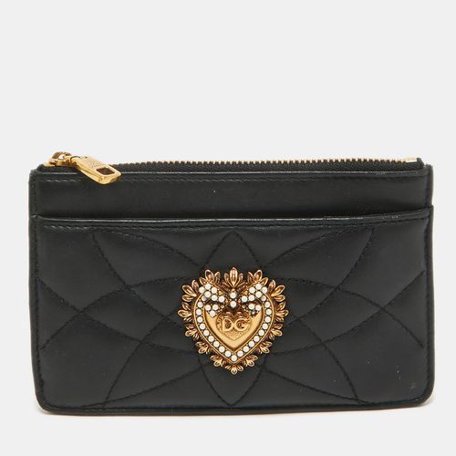 Leather Devotion Zip Card Holder - Dolce & Gabbana - Modalova