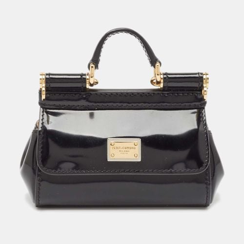 Patent Leather Micro Miss Sicily Bag - Dolce & Gabbana - Modalova