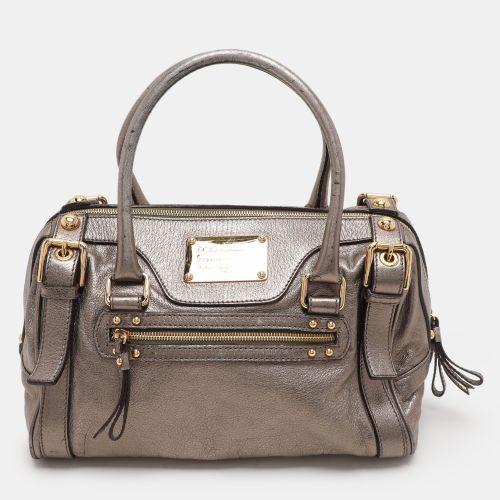 Metallic Leather Miss Easy Way Satchel - Dolce & Gabbana - Modalova