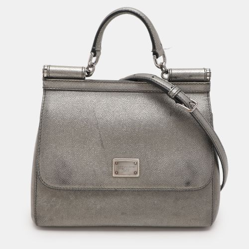 Leather Medium Miss Sicily Top Handle Bag - Dolce & Gabbana - Modalova