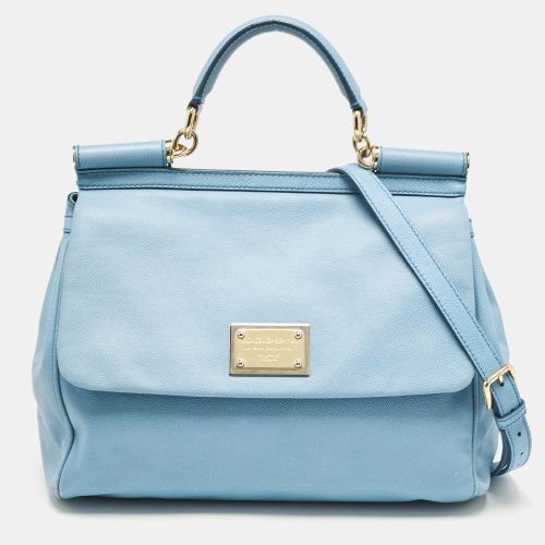 Leather Large Miss Sicily Top Handle Bag - Dolce & Gabbana - Modalova