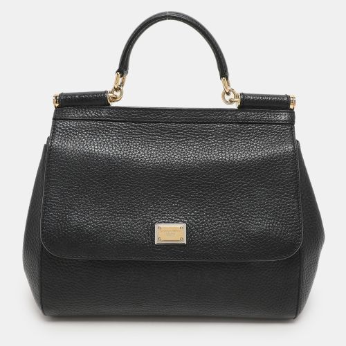 Leather Miss Sicily Top Handle Bag - Dolce & Gabbana - Modalova