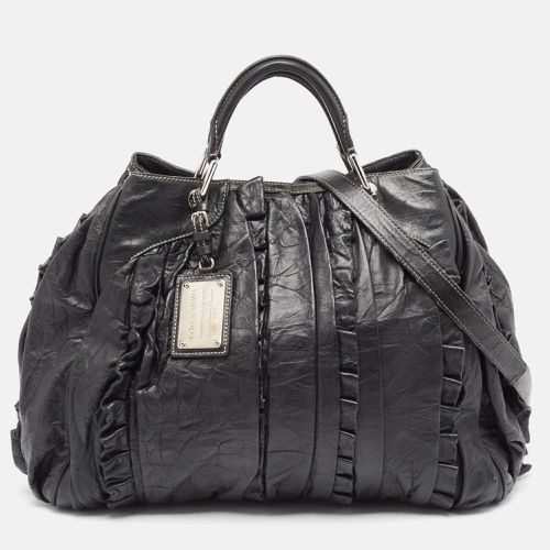 Leather Ruffle Miss Brooke Bag - Dolce & Gabbana - Modalova