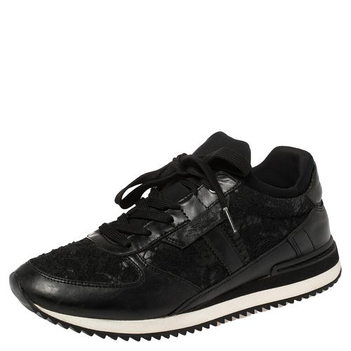 Lace And Leather Low Top Sneakers Size 38.5 - Dolce & Gabbana - Modalova