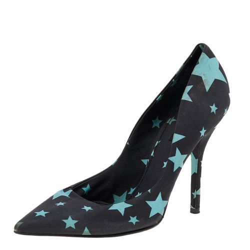 Star Print Fabric Pointed Toe Pumps Size 38 - Dolce & Gabbana - Modalova