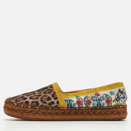 Printed Fabric Espadrille Flats Size 38 - Dolce & Gabbana - Modalova