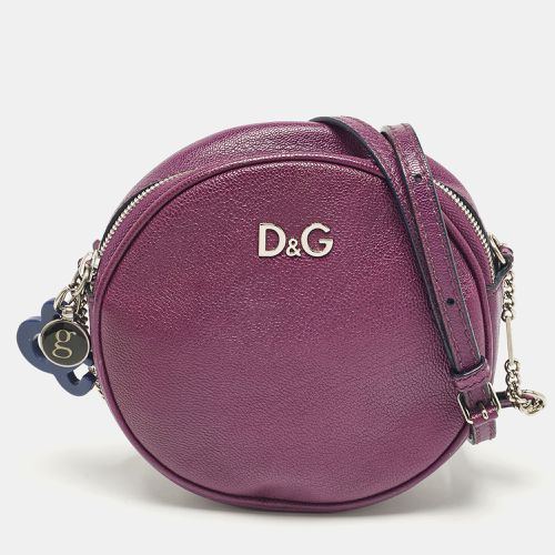 Dolce & Gabbana Leather Ariette Round Crossbody Bag - D&G - Modalova