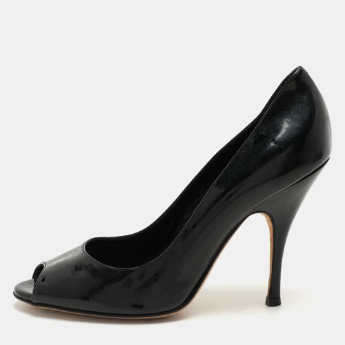 Patent Leather Peep Toe Pumps Size 39 - D&G - Modalova