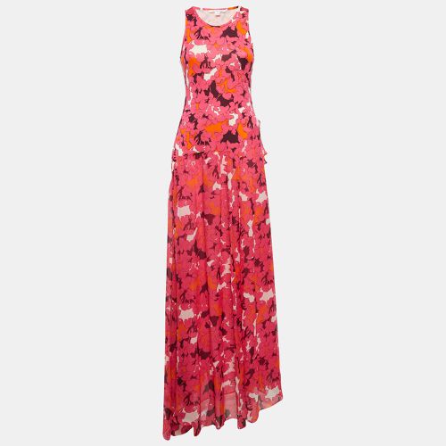 Eden Garden Print Jersey and Silk Davina Maxi Dress M - Diane Von Furstenberg - Modalova