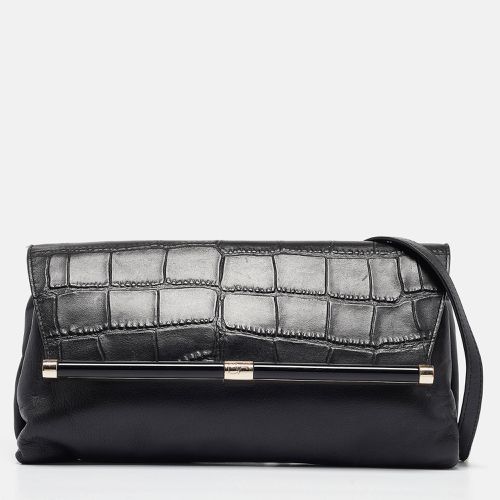 Croc Embossed and Leather Flap 440 Shoulder Bag - Diane Von Furstenberg - Modalova