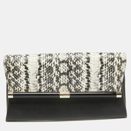 Python Embossed Leather 440 Envelope Clutch - Diane Von Furstenberg - Modalova