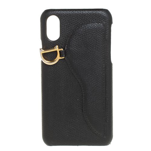 Leather Saddle iPhone X Case - Dior - Modalova