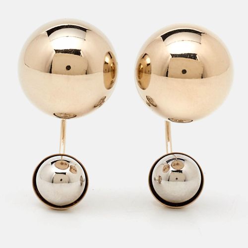 Two-Tone Ultra Half Hoop Earrings - Dior - Modalova