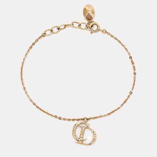 CD Crystal Charm Tone Bracelet - Dior - Modalova