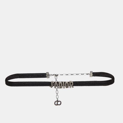 J'a Crystal Studded Velvet Choker Necklace - Dior - Modalova