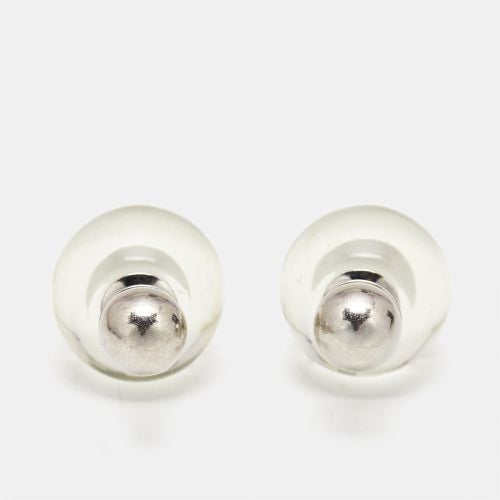 Tribales Clear Resin Tone Stud Earrings - Dior - Modalova