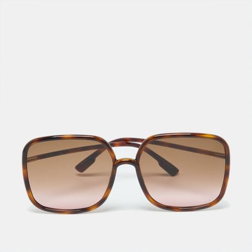 Havana/ Pink Gradient SoStellaire1 Square Sunglasses - Dior - Modalova