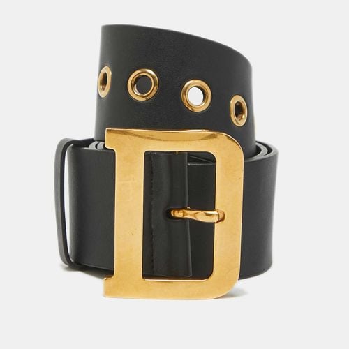 Leather quake Buckle Wide Belt 80CM - Dior - Modalova