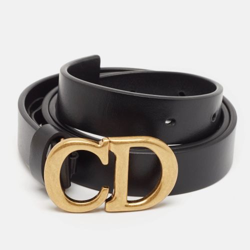 Leather CD Logo Buckle Belt 70 CM - Dior - Modalova