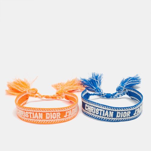 Orange/Blue J'A Woven Friendship Bracelet Set - Dior - Modalova