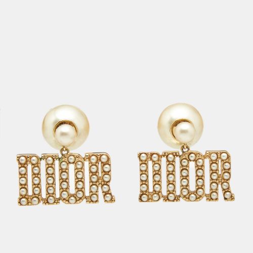 Tribales Faux Pearl Tone Earrings - Dior - Modalova