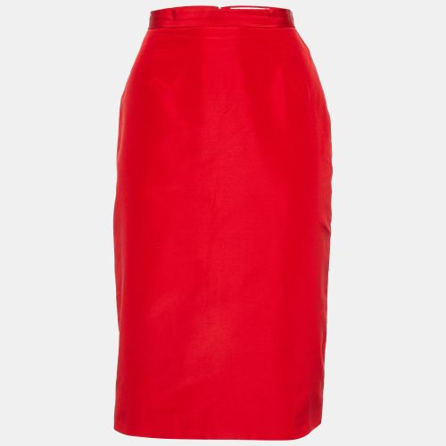 Cotton and Silk Midi Skirt M - Dior - Modalova